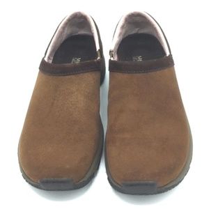 Merrell Encore Adams Dark Earth Slip on Clogs 6